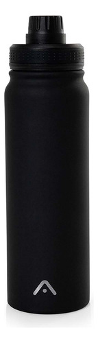 Garrafa Térmica Inox Academia 800ml Ysla Preta Alma Genius