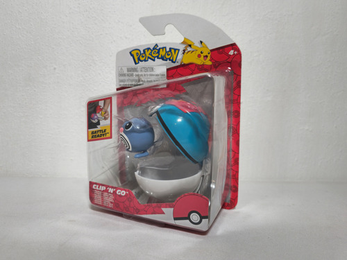 Pokemon Poliwag + Lure Ball Clip N Go Pokeball Pokebola