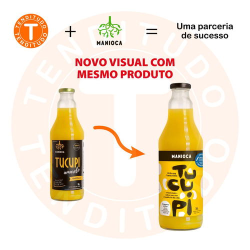 Tucupi Amarelo 1 L. 100% Natural. Sem Glúten E Vegano.