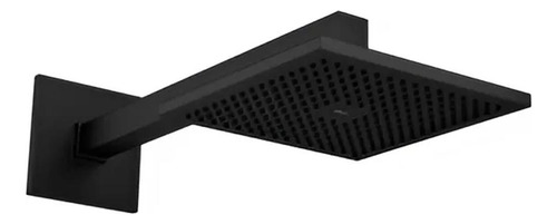 Chuveiro De Parede Com Tubo Quadrado Black Matte Deca Black Brilho