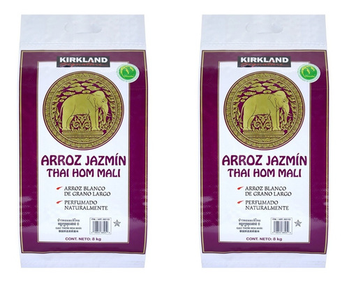 Arroz Jazmin Sin Gluten Premium De Tailandia 16 Kg