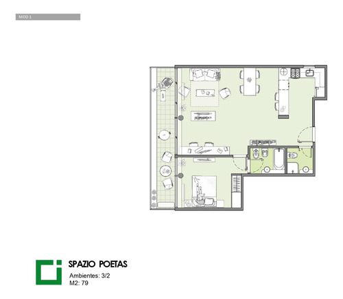 Departamento 3 Ambientes En Venta Caba Devoto