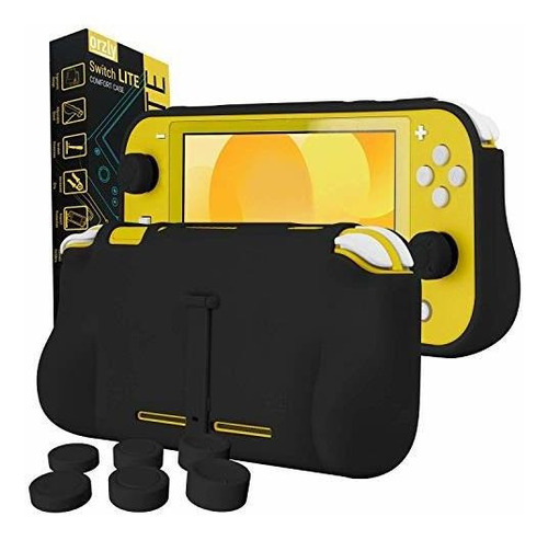 Funda Para Nintendo Switch Lite Empuñaduras Acolchada Negro