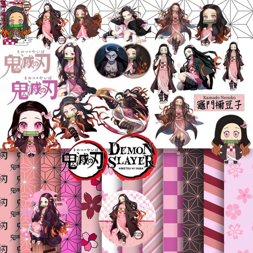 Kit Digital Nezuko Kamado Clipart Imágenes Png Fondos