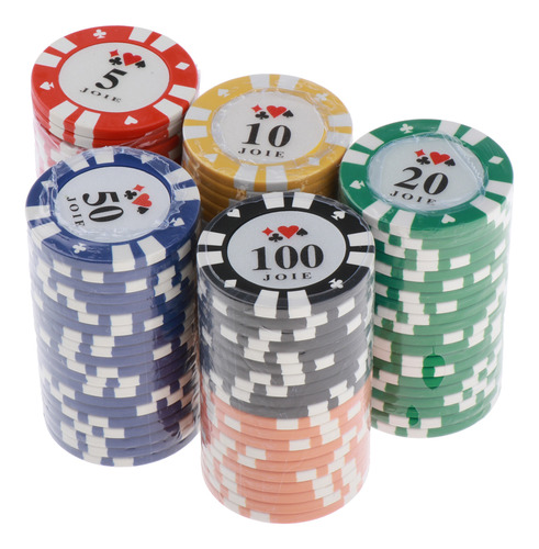 100pcs Vegas Set Casino Fun Home Gift Poker Variedad
