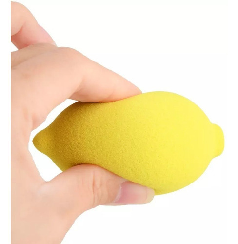 Kit 3 Esponja P/ Maquiagem Gota Frutas Com Suporte Infantil
