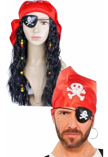 Parche Disfraz Cosplay Pirata Corsario Accesorios Fiesta