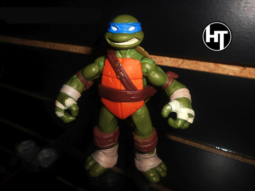Imagen 1 de 3 de Tortugas Ninja, Leonardo, Figura, Playmates Toys, 4 Pulgadas