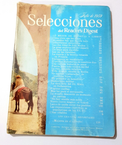 6 Revistas Antiguas Readers Digest Año 1958-1959. Colección.