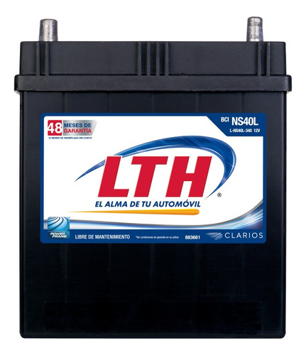 Pila De Carro Marca Lth Tipo L-ns40l-340. Entrega Cdmx.