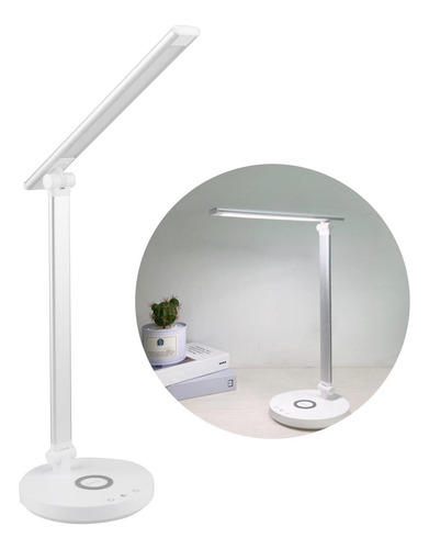 Lámpara De Escritorio Led Con Inalámbrico Regulable