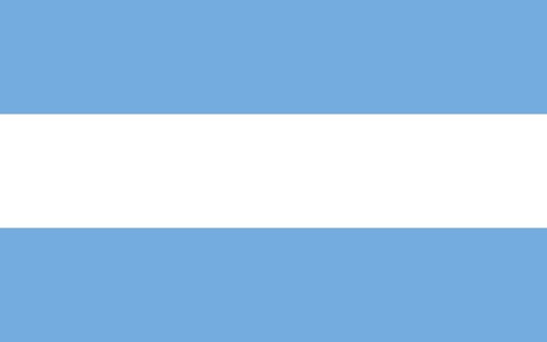Bandera Argentina De Flameo 150x240 Sin Sol - Económica