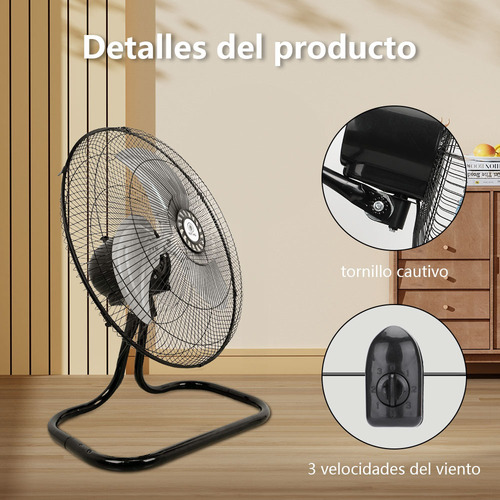 Ventilador De Pedestal Piso Y Pared 18 Pulgadas Cm-top 3 En 1 Metalico Viento Fuerte 100w 2 Unidades