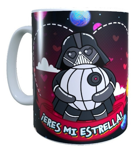 Taza Darth Vader Frase Amor Regalo San Valentin Star Wars