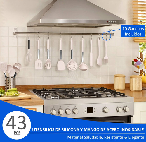 Set 43 Utensilios De Cocina Antiadherentes De Silicona
