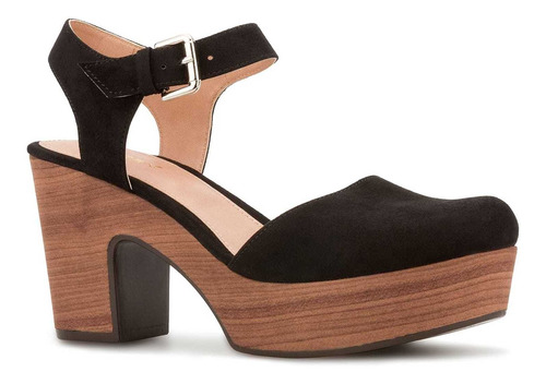 Zapato Casual Con Plataforma Andrea Color Negro Para Mujer