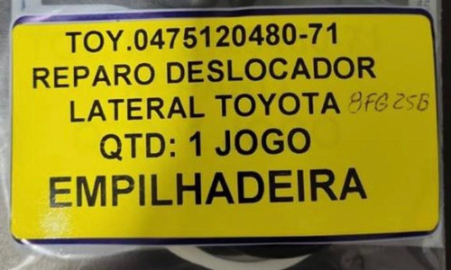 Reparo Deslocador Lateral 0475120480-71 Empilhadeira 8fg25b