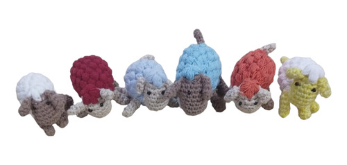 Ovejitas Crochet Movil Bebé Decoración Combo X 6 Hermosas