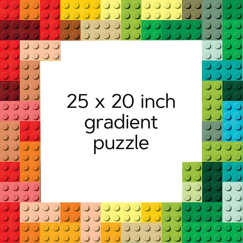 1000 Piezas Rainbow Bricks Arcoiris Bloques