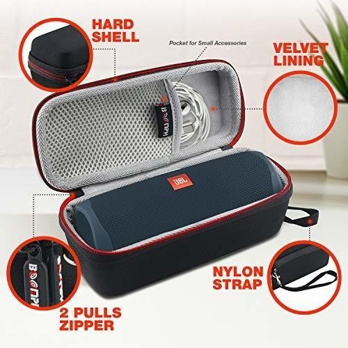 Imagen 3 de 7 de Parlante Jbl Flip 5 Inalambrico Impermeable Con Funda Azul