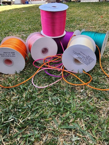 Cola De Rata 2mm Rollo 100 Metros Diferentes Colores Hueso Cola De Rata Lisa