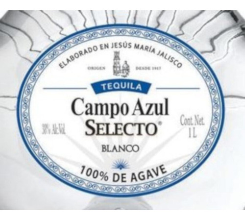 Pack De 6 Tequila Campo Azul Selecto Blanco 1 L