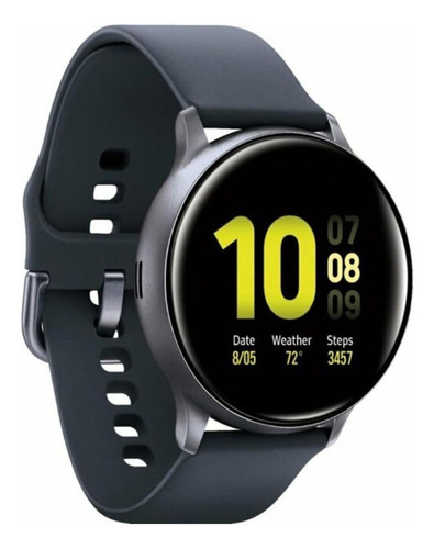 Imagem 2 de 5 de Samsung Galaxy Watch Active2 (bluetooth) 1.4 Caixa 44mm De Alumínio Aqua Black Pulseira Aqua Black De Fluoroelastómero E O Arco Aqua Black Sm-r820