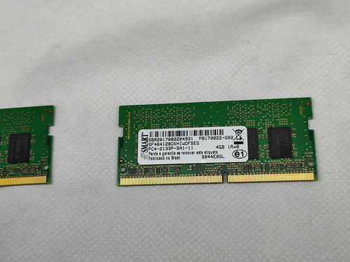 Kit 2 Memoria Smart Ddr4 4gb Notebook Pc4-2133p 1rx8 (Usado)