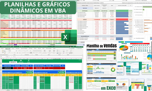 Super Pacote De Planilhas Excel Avançado + 5000
