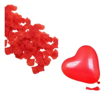 Comprar Pétalos Rosas Artificiales + Globos Látex Corazón