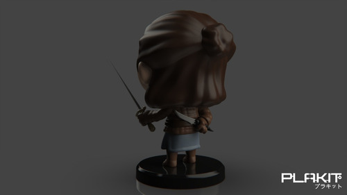 Imagen 3 de 5 de Muñeco Arya Stark Got Figura Para Pintar Plakit Coleccion