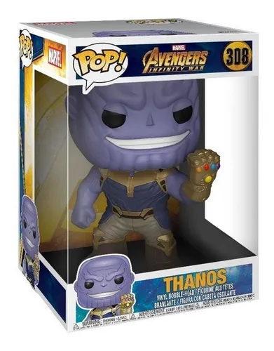 Boneco Funko Pop Marvel Infinity Super Sized 10 Thanos 308 Frete