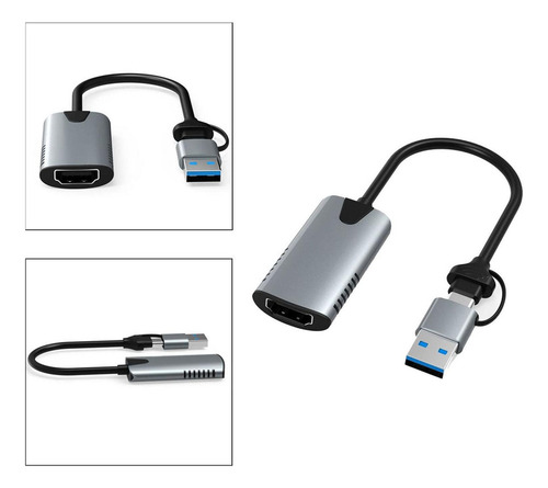 Wpd Placa De Captura De Vídeo Hdmi Para Usb/tipo C, Placa