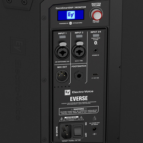 Bafle Electrovoice Everse 8 Portátil Con Bluetooth