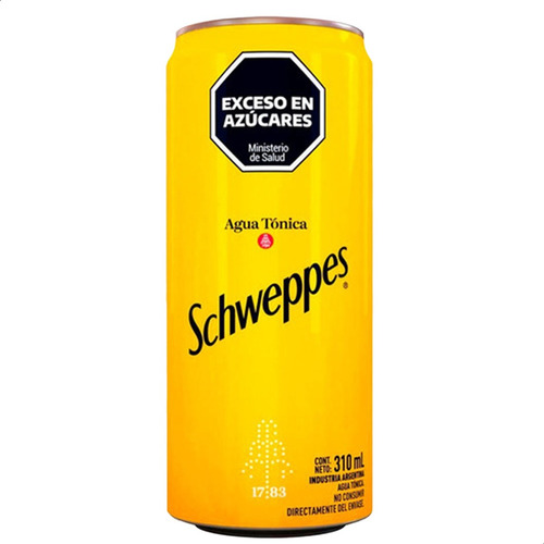 Gin Brighton + Latas Agua Tónica Schweppes - 01almacen