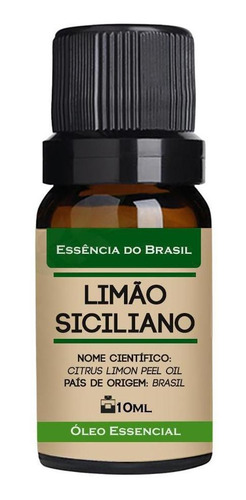 Óleo Essencial Limão Siciliano 10ml - Puro E Natural