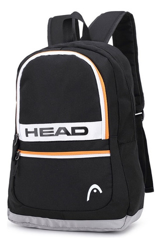 Mochila Head Portanotebook 17'' Unisex Practica Color Negro Diseño De La Tela Liso