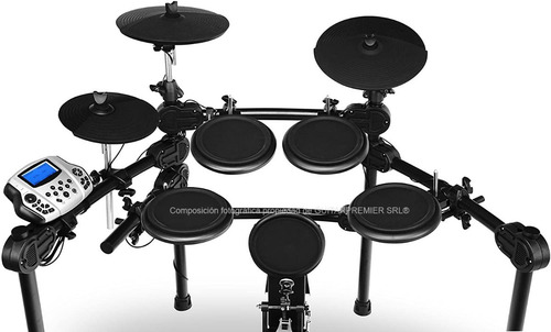 Bateria Electronica 8 Pads Doble Zona Efectos Usb Pedales 5c