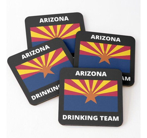 Set Posavasos Equipo De Bebida De Arizona Calidad Premium