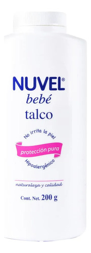 Talco Para Bebé Nuvel 200 Gramos Hipoalergénico