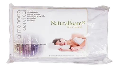 Almohada Latex 100% Natural Naturalfoam Clasica Y Cervical