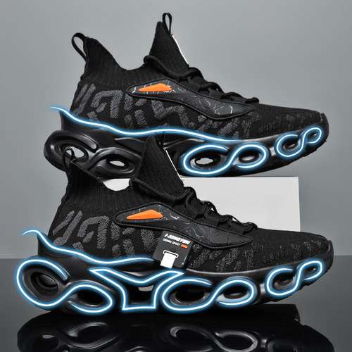 Zapatillas De Punto De Moda, Zapatos Deportivos Para Hombre