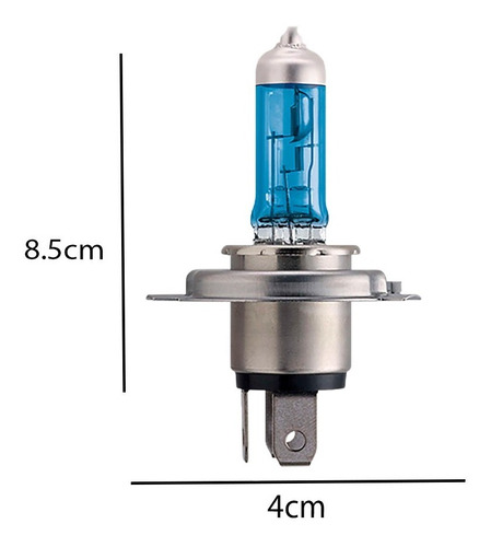 Imagen 5 de 10 de Bombillo Luces Carro H4 Crystal Vision Philips