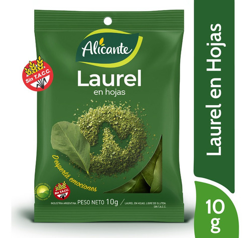 Alicante Especias Laurel En Hojas Doypack X 10 Gr