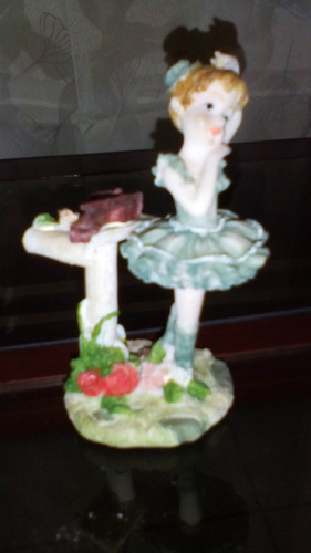 Figura Bailarina Violin Estilo Santini Resina Porcelana