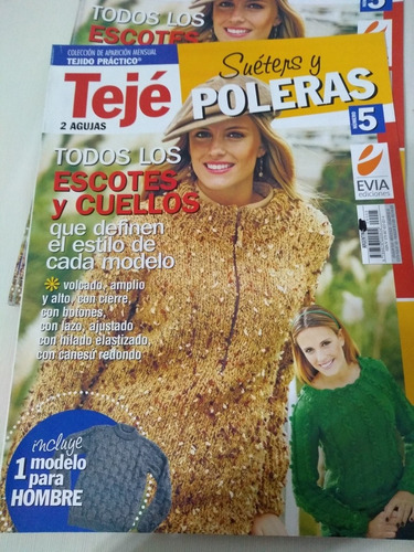 Lote X 2 Revistas Tejidos Evia Dos Agujas Palermo Envios