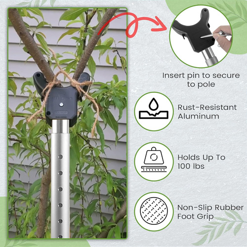 Poste De Soporte De Árbol De Aluminio Ajustable Con Muleta P