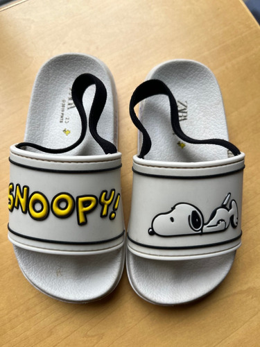 Ojotas Zara Kids Snoopy $450 Talle 23