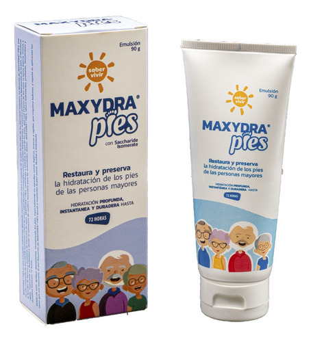 Emulsion Maxydra Pies Hidratante Mayores X 90g