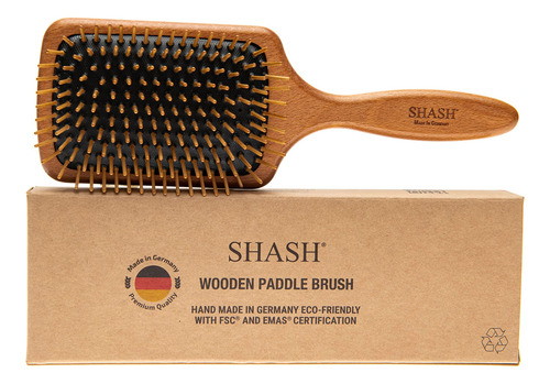 Paddle Brush Shash Since 1869, De Madera, Desenreda Suavemen